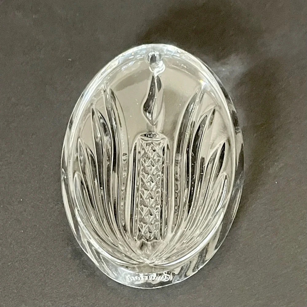 Lit Candle Ornament by Waterford Crystal